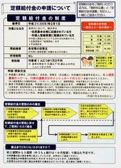 横浜市 定額給付金の申請について 表面